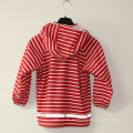 Red Stripe Reflective PU Regenjacke / Regenmantel